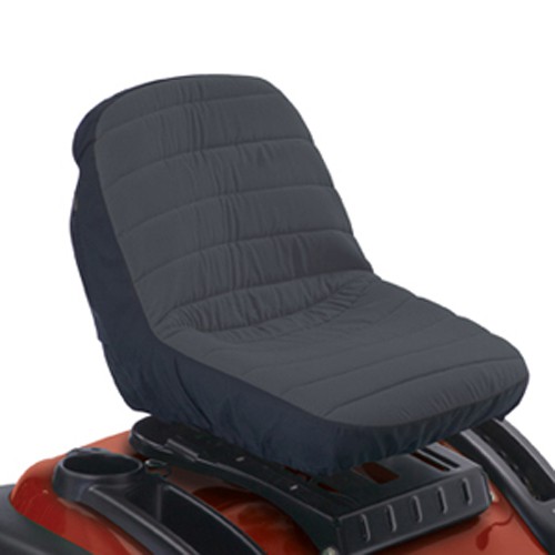 Classic Deluxe Small Black Tractor Seat Cover - 3 CS