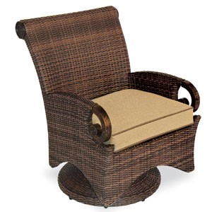 Cast Classic Shambala Dining Swivel Rocker with Seat Cushion