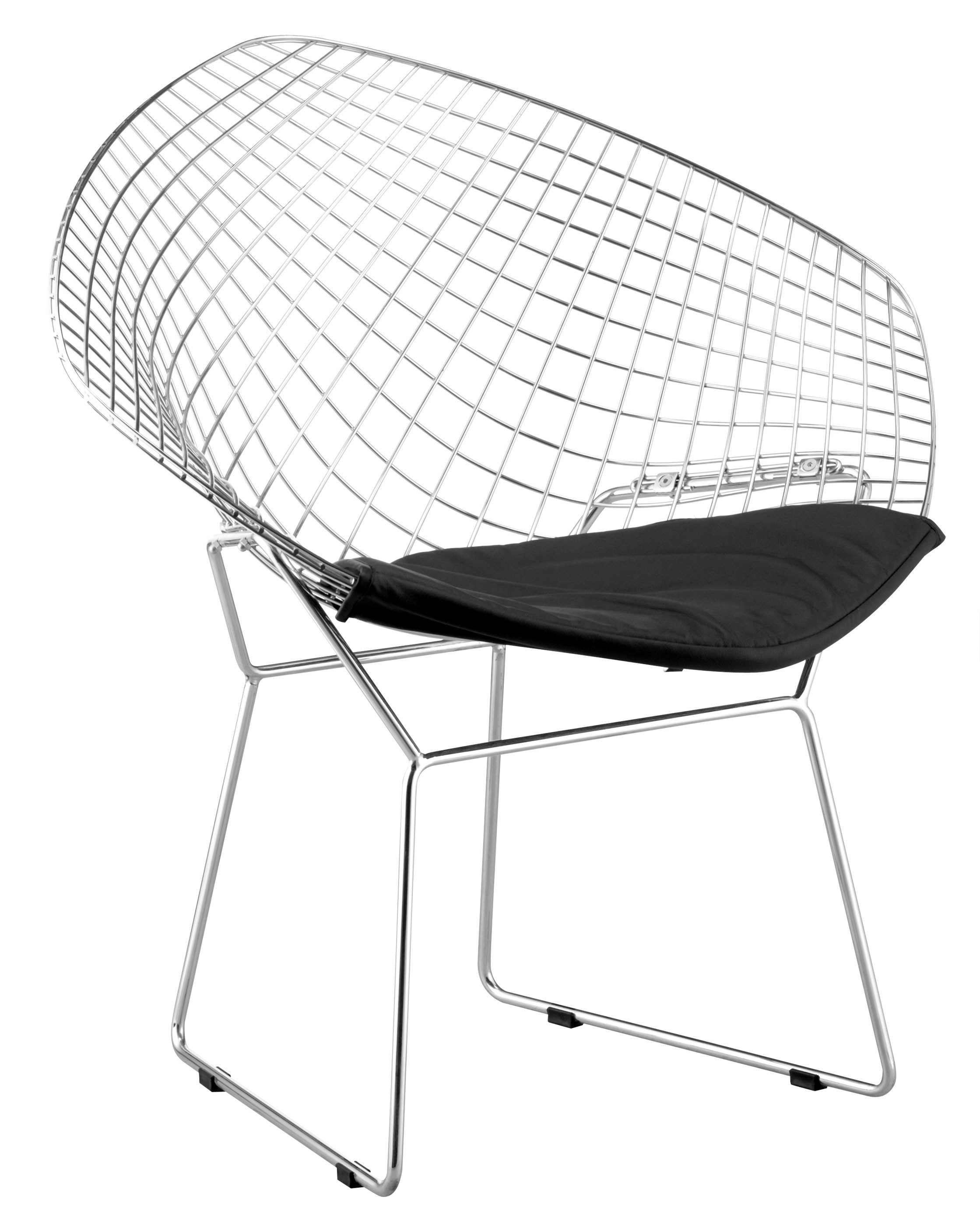 ZUO Modern Net Dining Chair with Black Cushion Pair