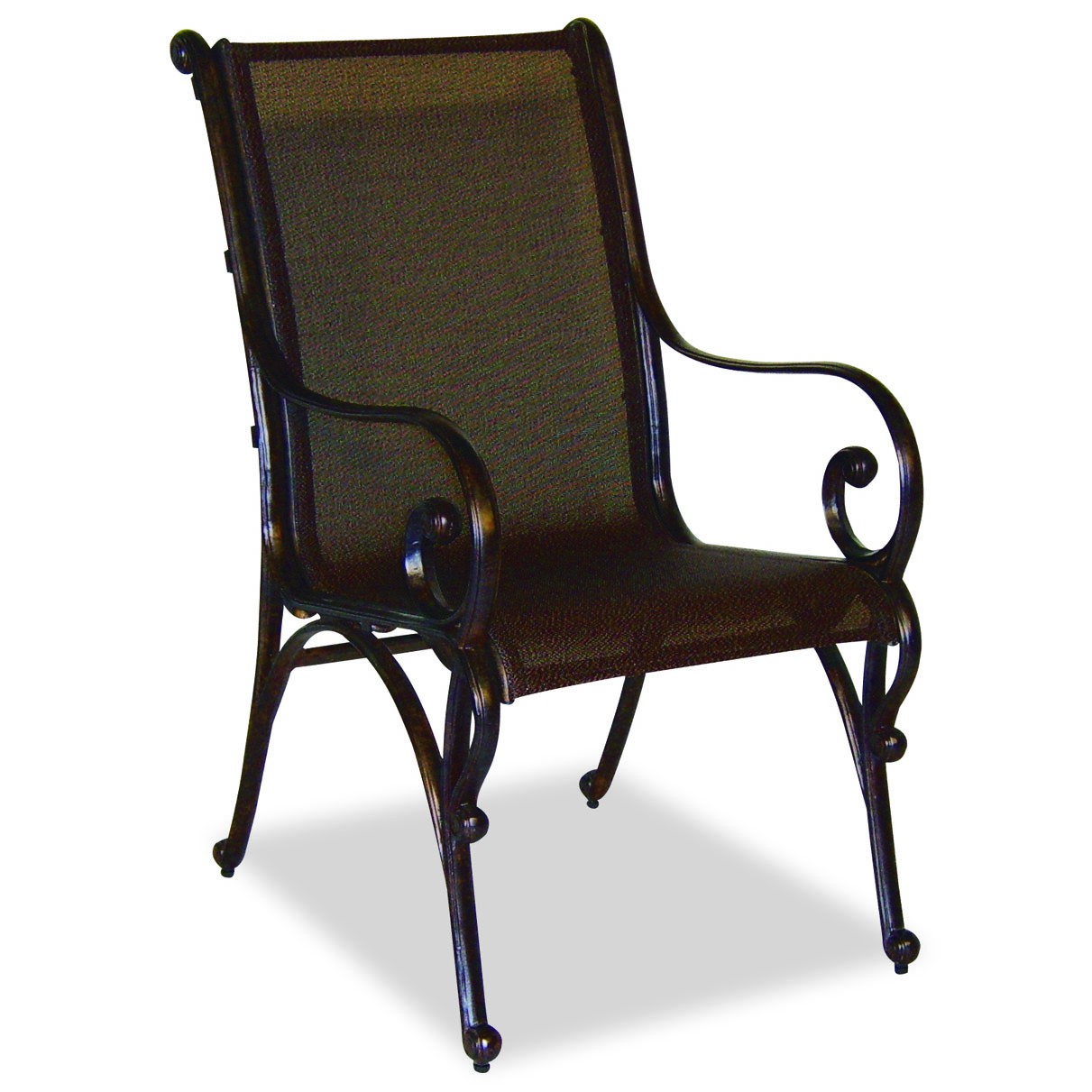 Cast Classic Deauville II High Back Dining Arm Chair with Sling