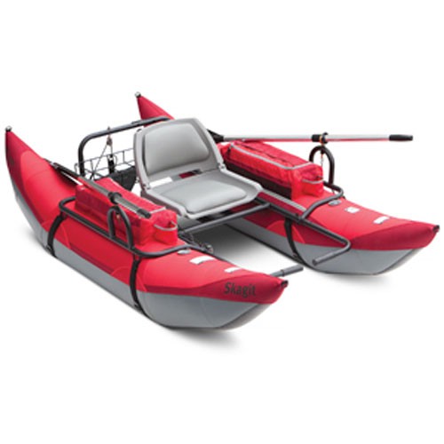 Classic Skagit Red Pontoon Boat - 1 CS