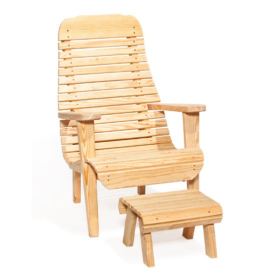 Poly Lumber Wood Extra Wide Easy Chair