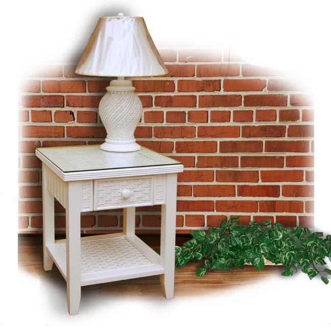 Chasco Cottage RTA End Table with 1 Drawer 