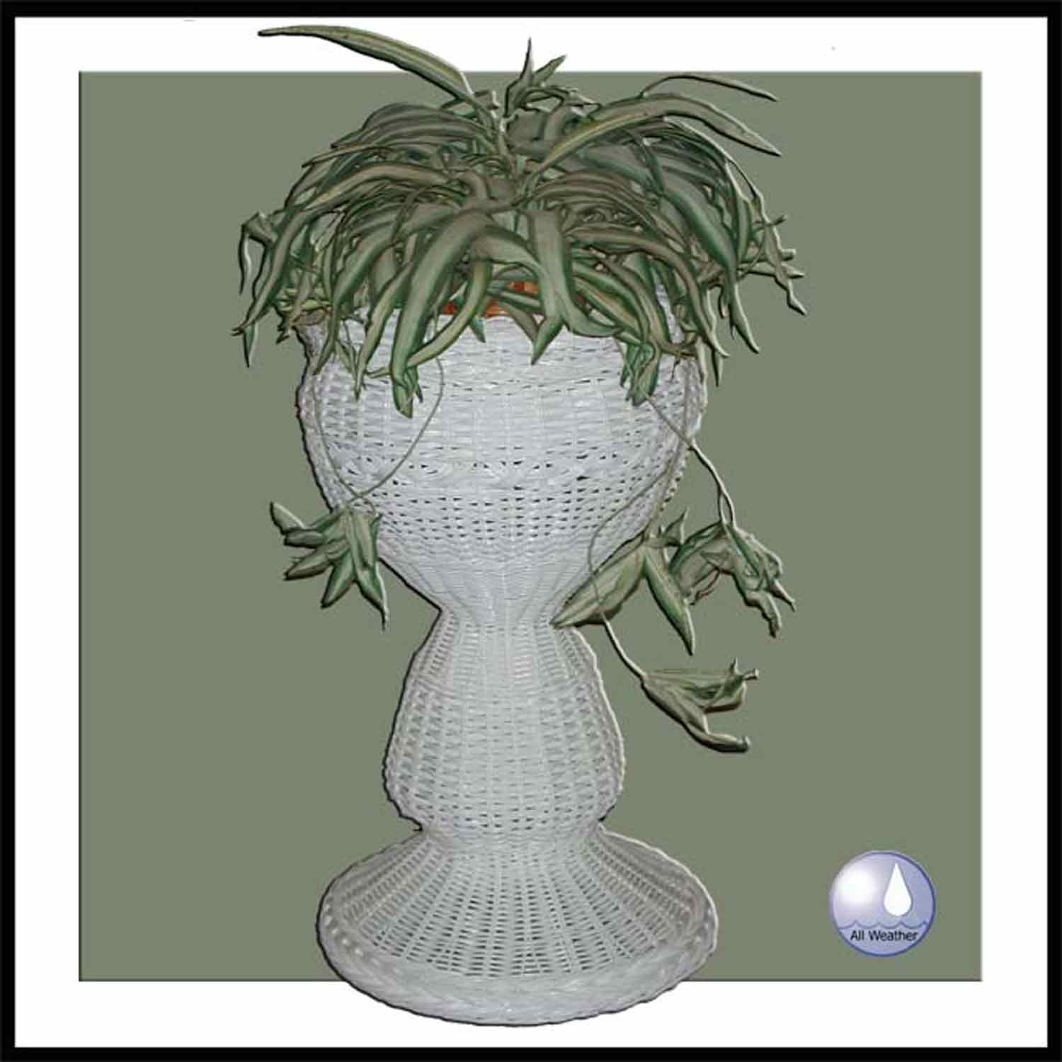 Chasco Sanibel Resin/Alum Round Planter