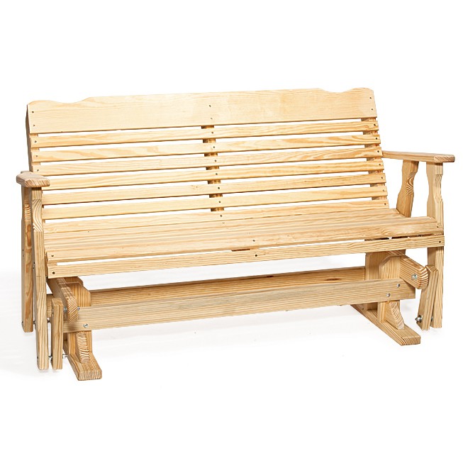 Poly Lumber Wood Horizontal Back Glider