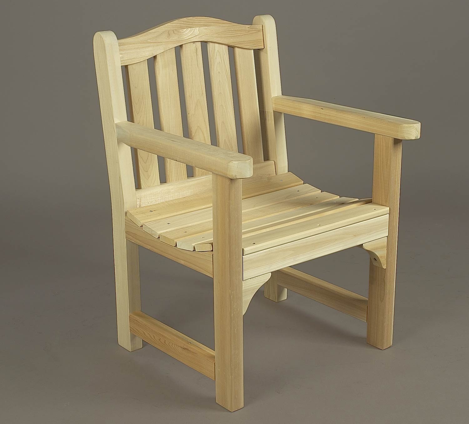 Rustic Natural Cedar Camel Back Chair