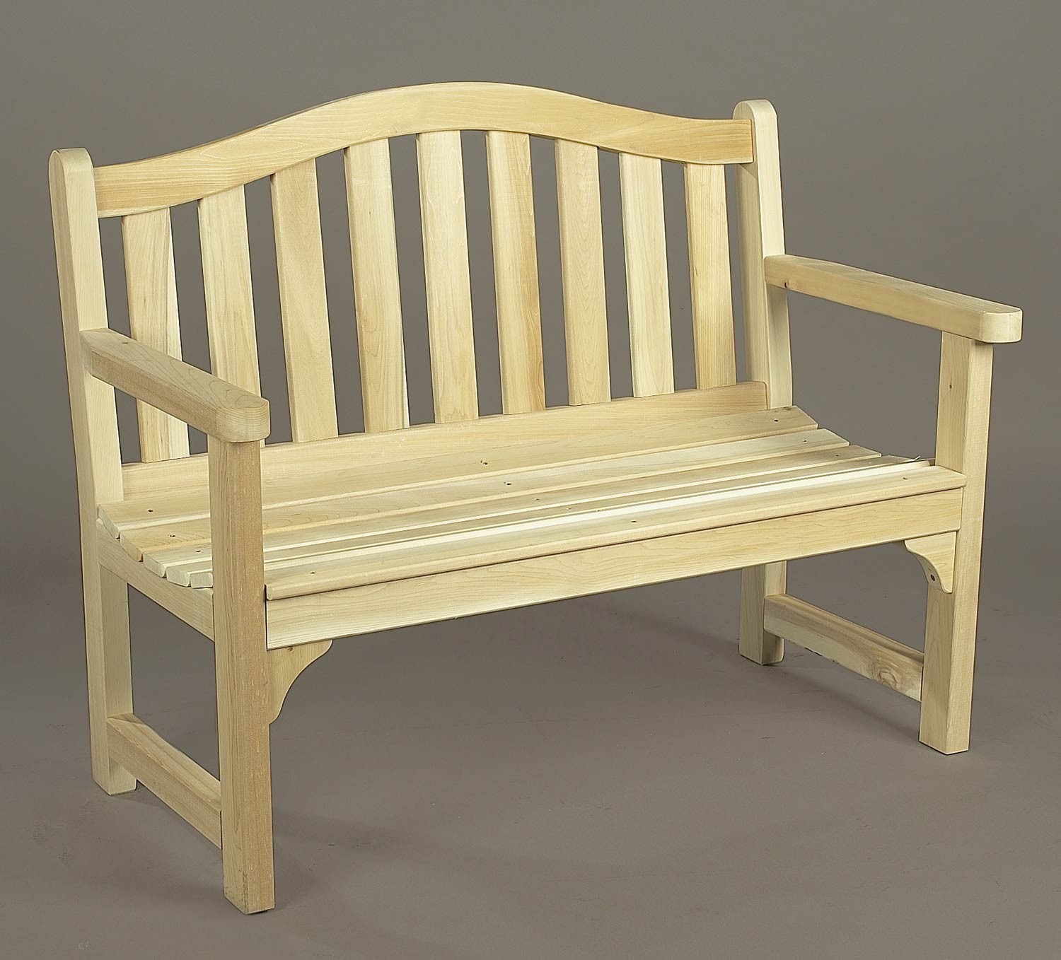 Rustic Natural Cedar 4 ft. Camel Back Settee