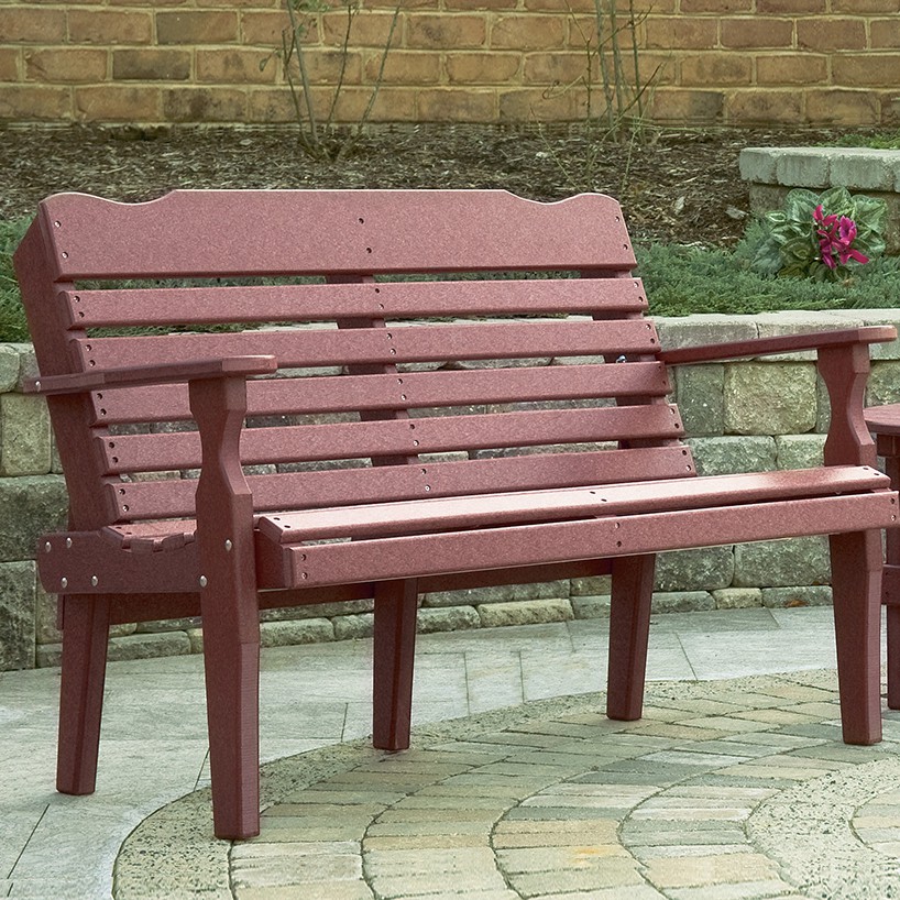 Poly Lumber 5' Horizontal Park Bench