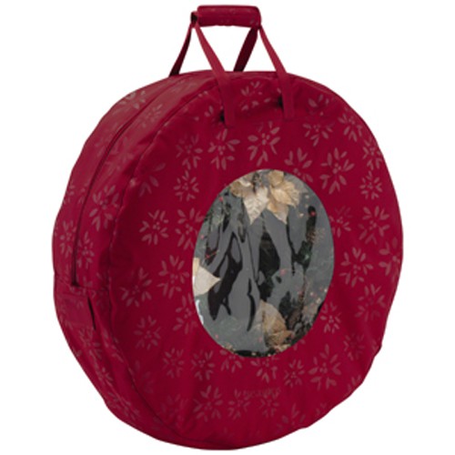 Classic Wreath Medium Cranberry Bag - 1 CS