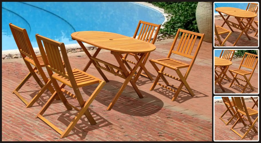 Marcana Folding Bistro Set 1 