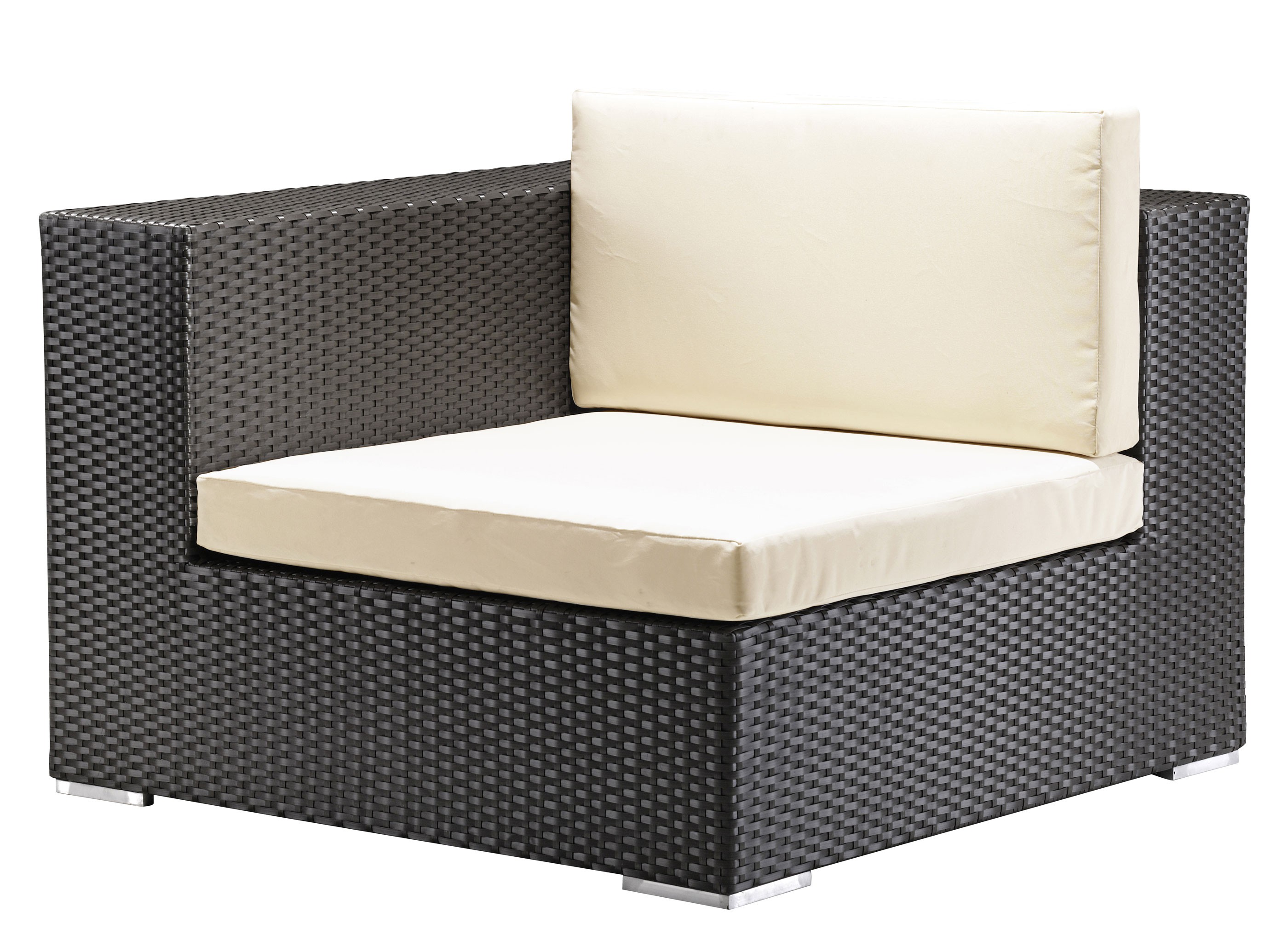 ZUO Outdoor Cartagena Espresso Wicker Corner Sectional Chair