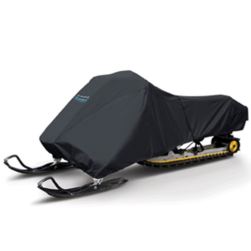 Classic Medium Black Snowmobile Cover - 2 CS