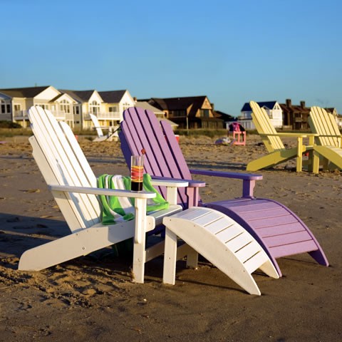 Recycled Poly Lumber Siesta Bayfront Adirondack Chair