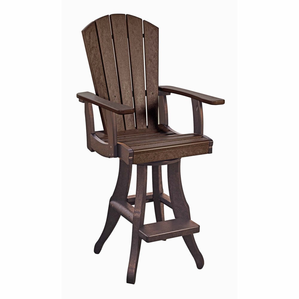 CR Plastics Generations Swivel Arm Pub Chair