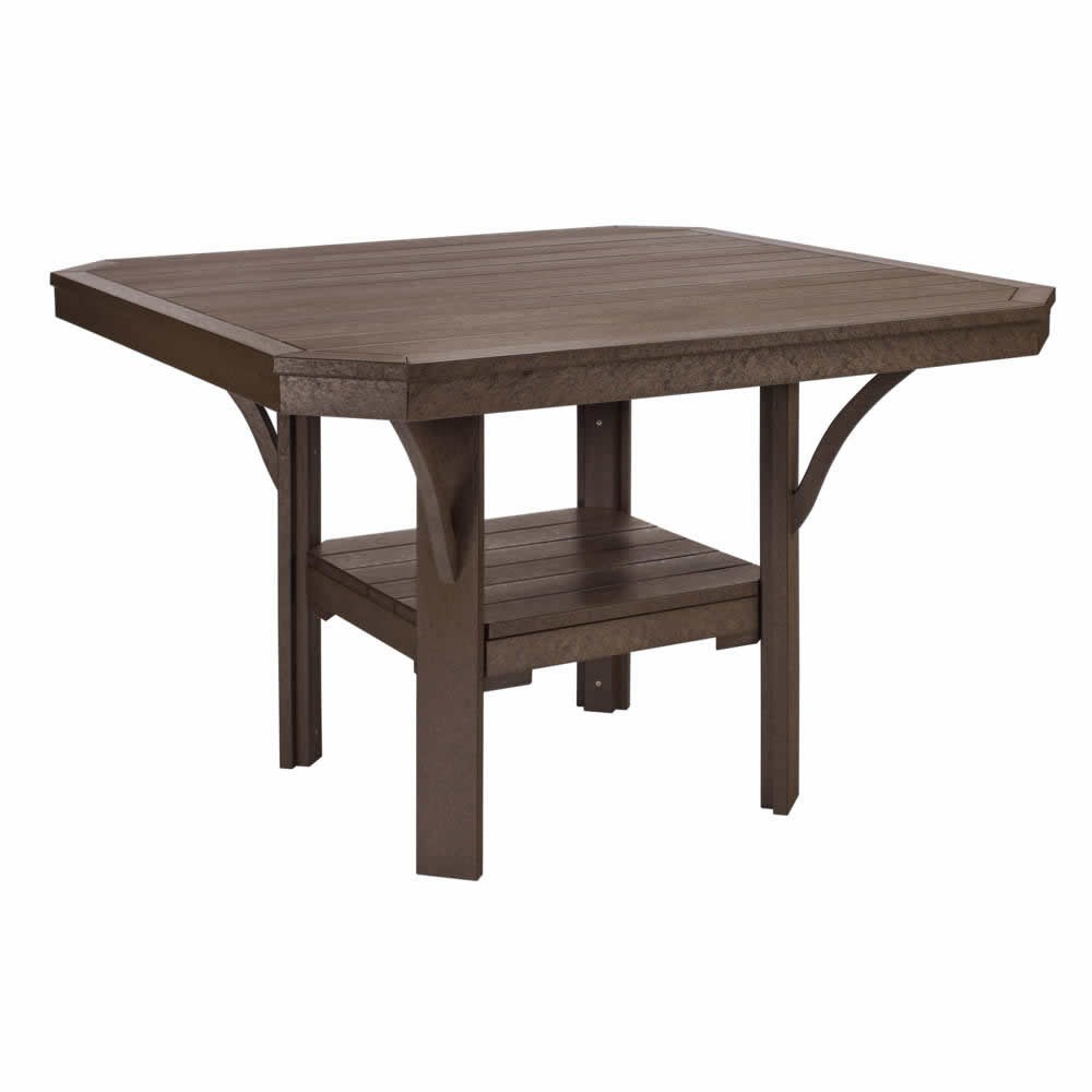 CR Plastics St Tropez 45in Square Dining Table            