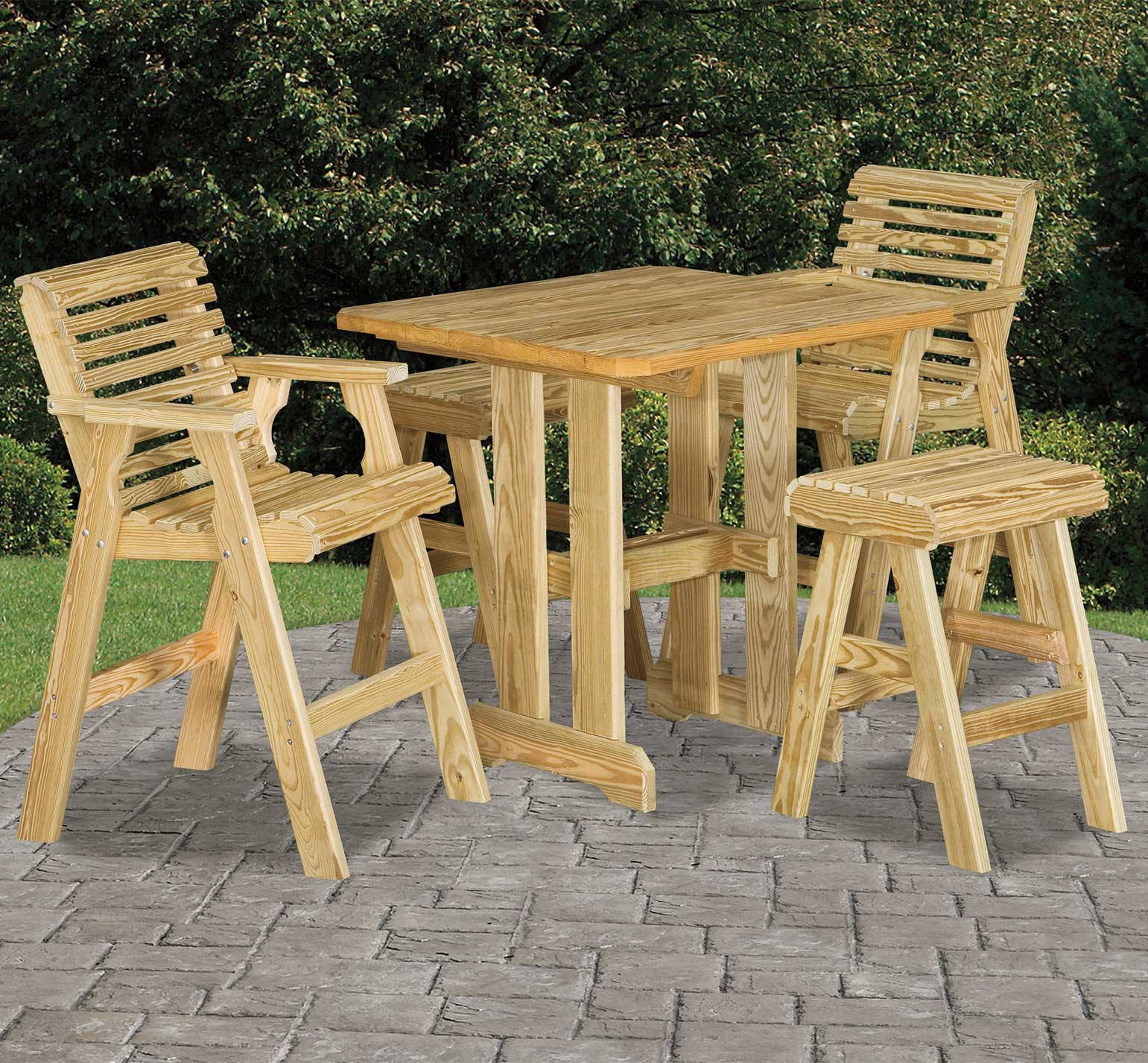 Poly Lumber 38 x 38 in. Dining Set 