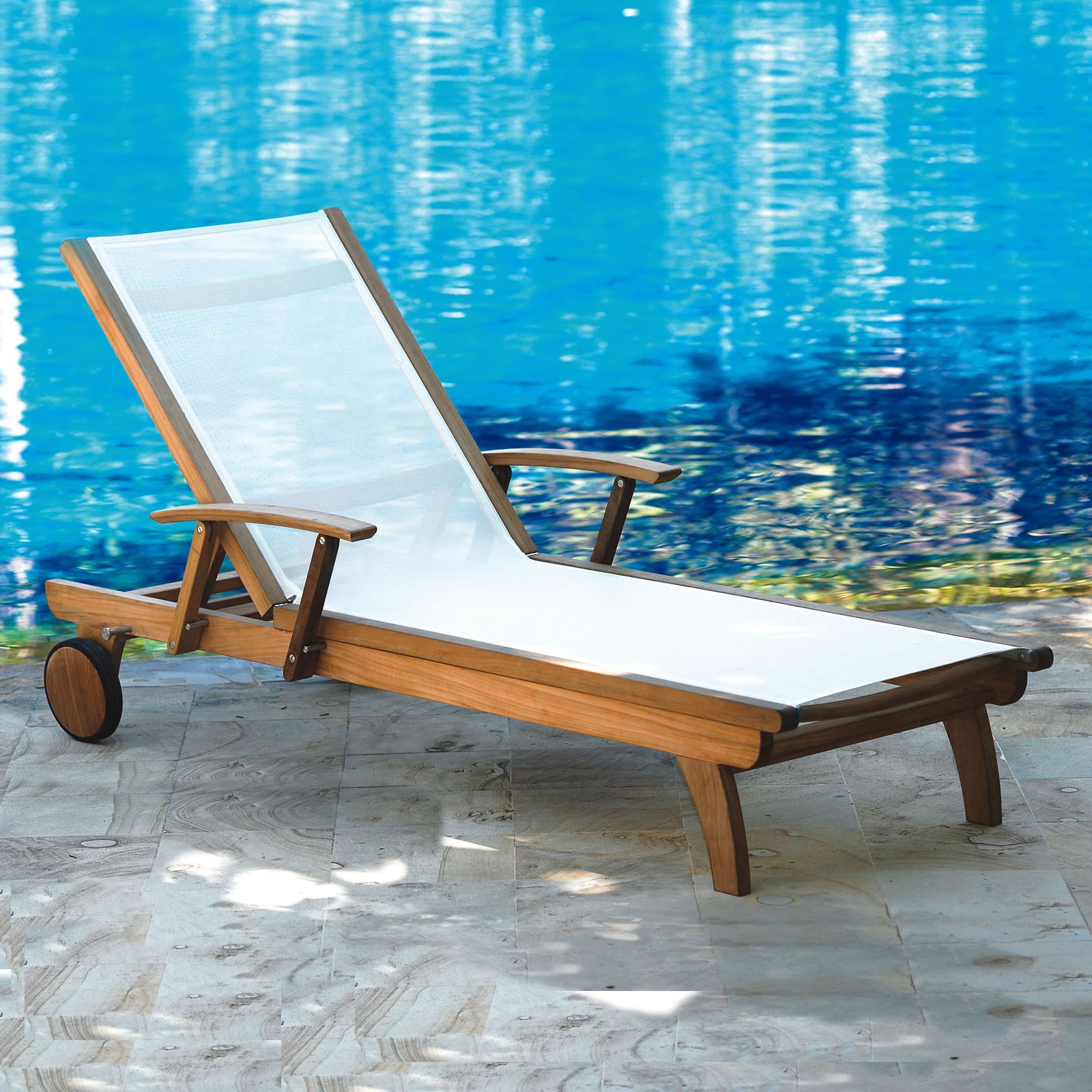 Three Birds Casual Teak Riviera Lounger