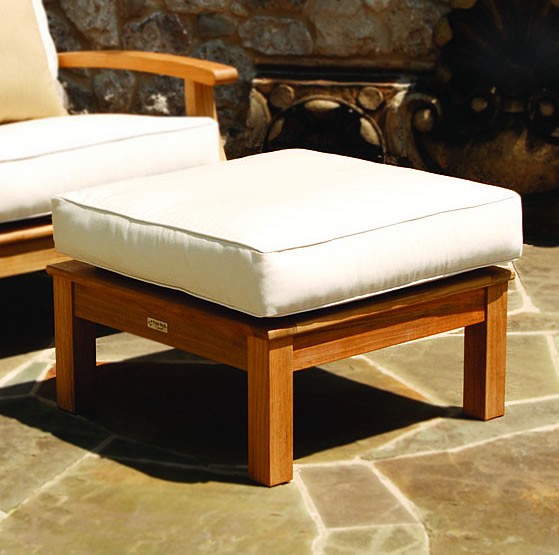 Three Birds Casual Teak Monterey Ottoman