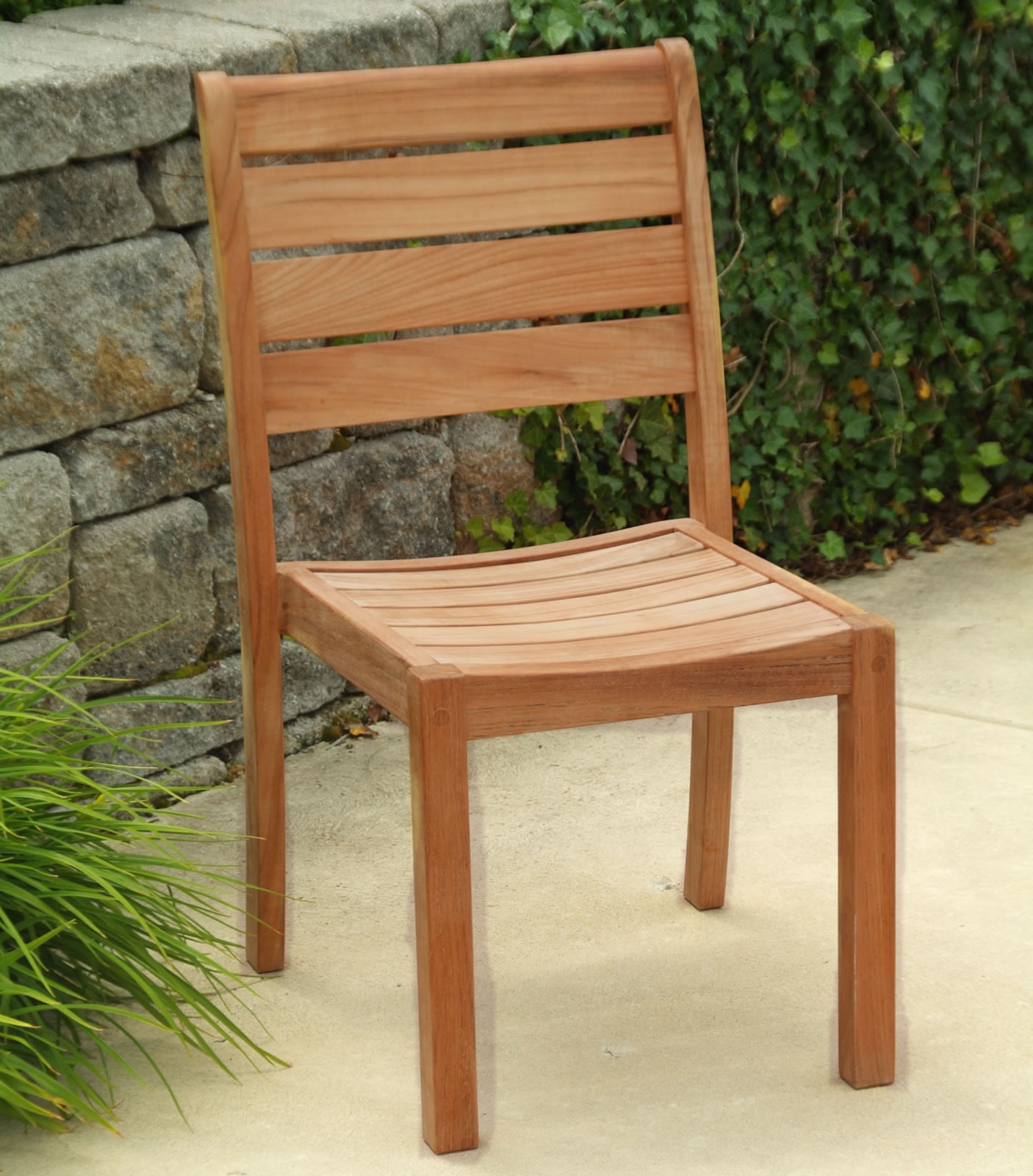 Three Birds Casual Teak Sedona Stacking Side Chair